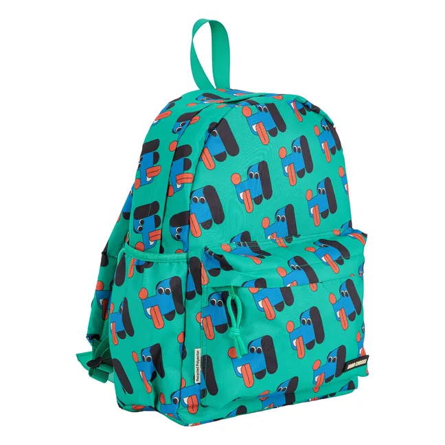 Recycelte Faser Hunde-Rucksack | Grün