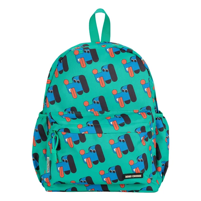 Sac à Dos Chiens Fibres Recyclées | Vert