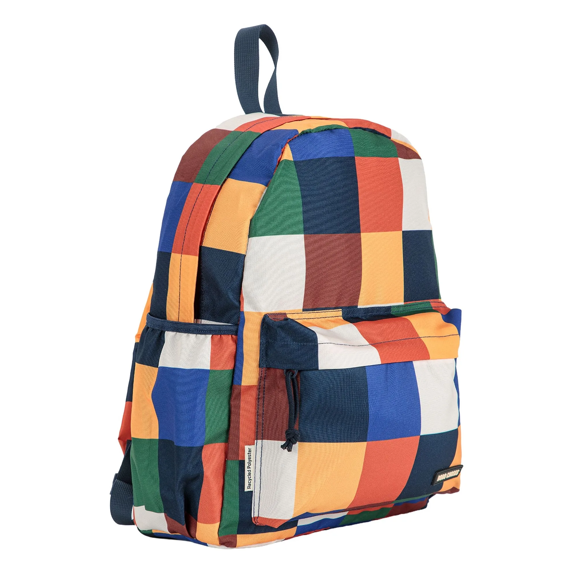 Sac à Dos Carreaux Fibres Recyclées | Marron- Image produit n°3
