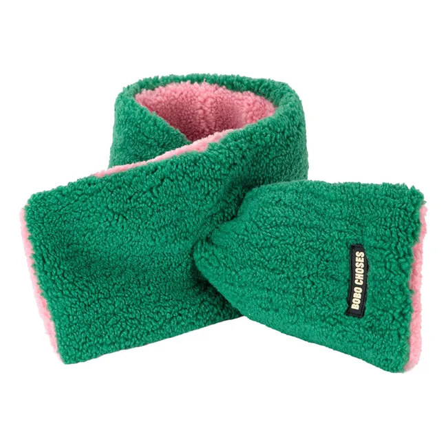 Recycled Fiber Fleece Scarf | Pink