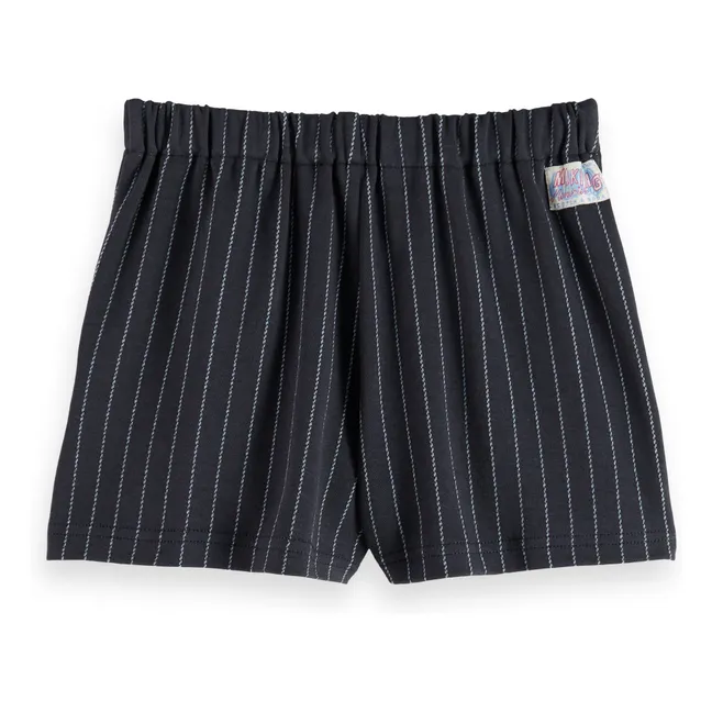 Jupe-Short Rayée  | Bleu marine