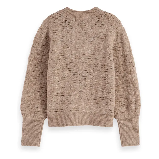 Pull Maille Ajourée | Beige