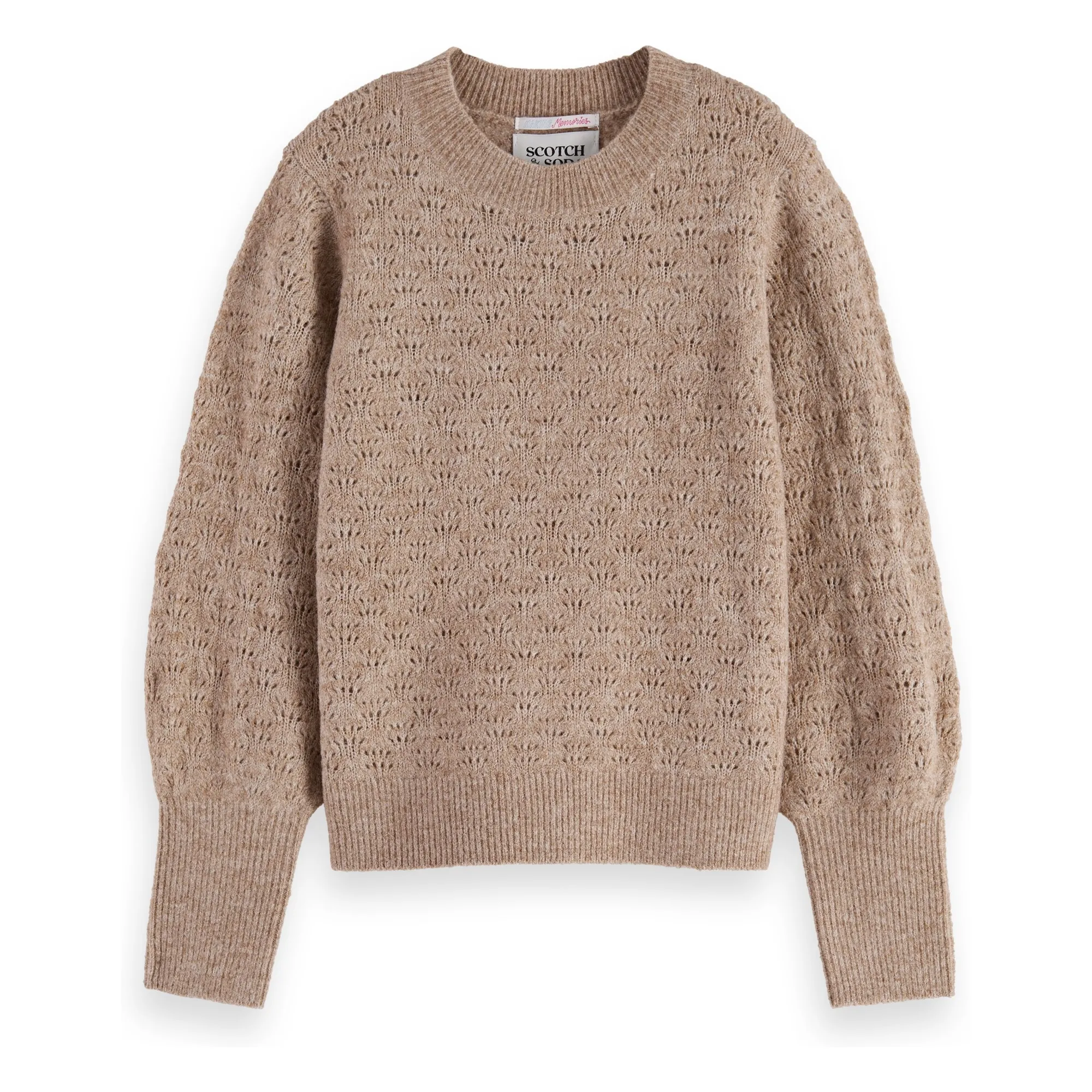 Scotch & Soda Beige Openwork Sweater