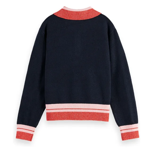 Pull Col Polo | Bleu marine
