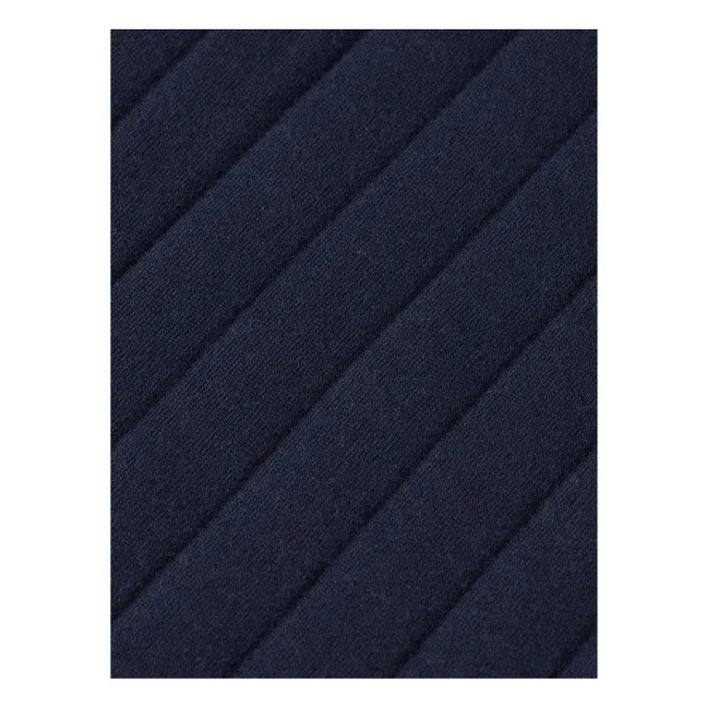 Sudadera acolchada Patchwork | Azul Marino