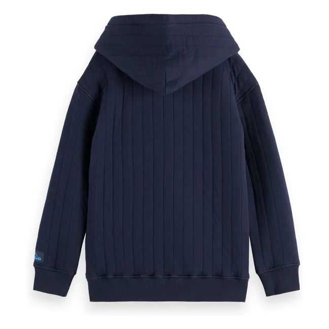 Sudadera acolchada Patchwork | Azul Marino