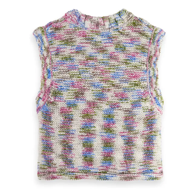 Sleeveless sweater | Pink