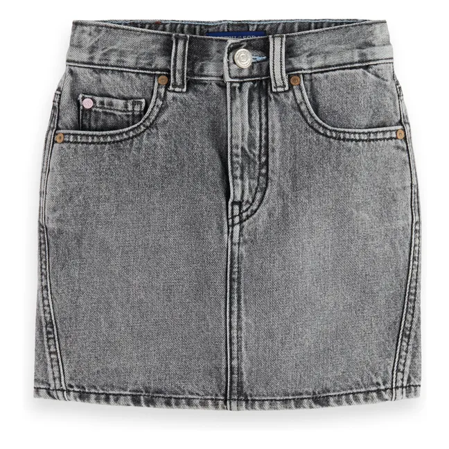 Soor Ploom - Molly Organic Cotton Denim Skirt - Denim black