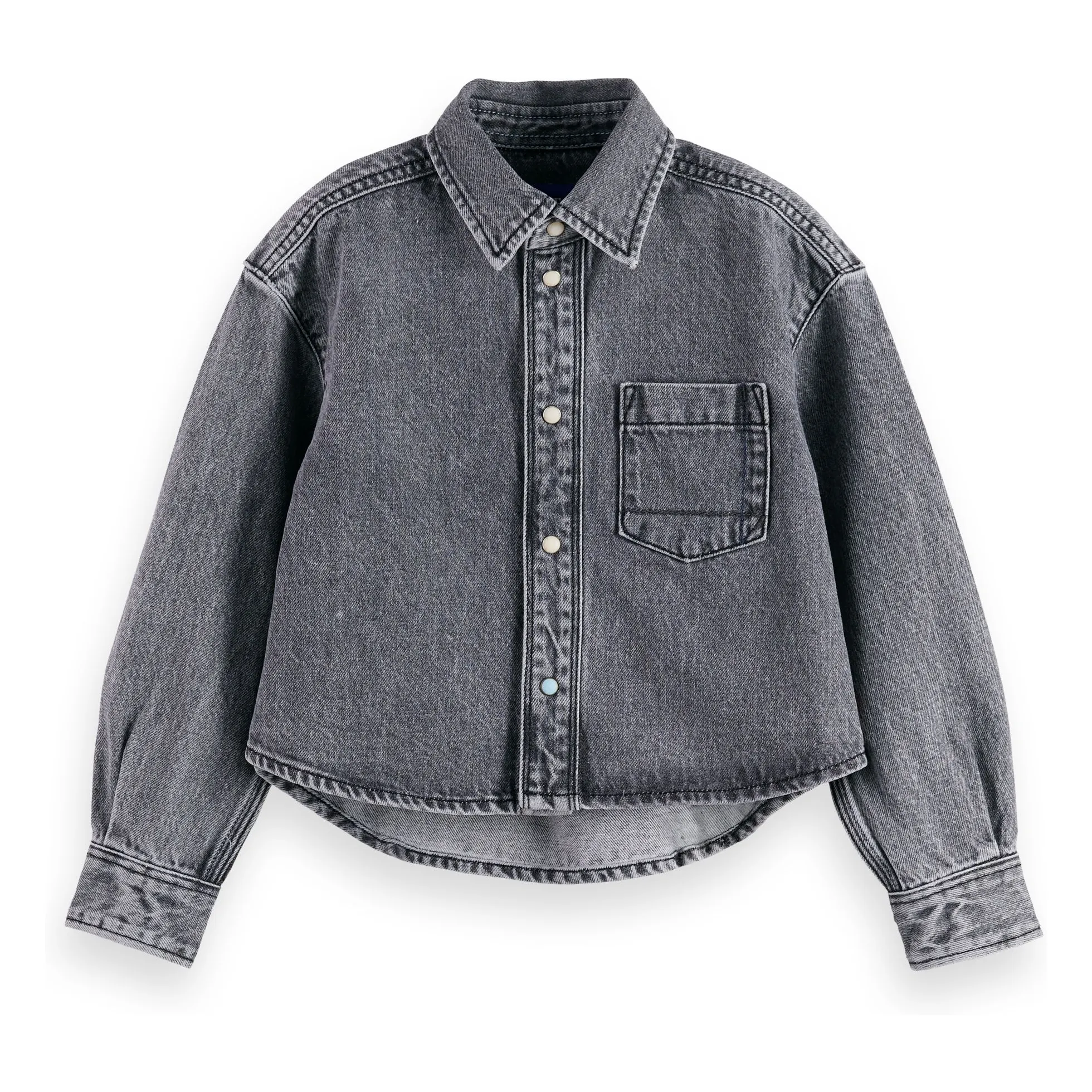 Scotch & Soda Grey Denim Overshirt