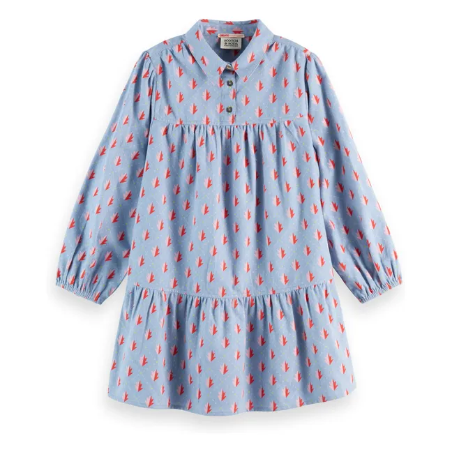 Robe Flannelle | Bleu