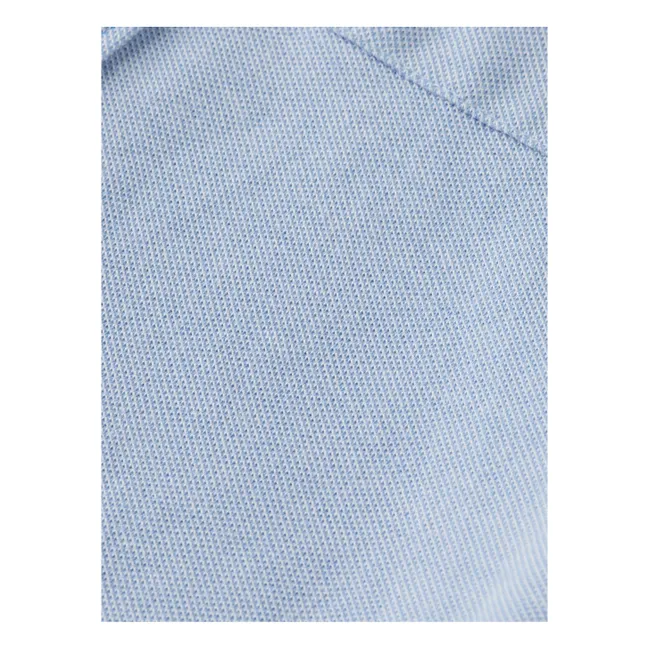 Chemise Piquée Bicolore | Bleu