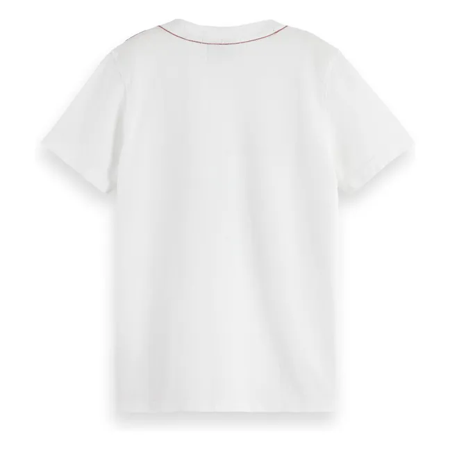 T-shirt Blauw Hands | Blanc