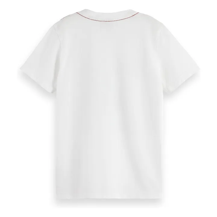 T-shirt Blauw Hands | Blanc- Image produit n°1