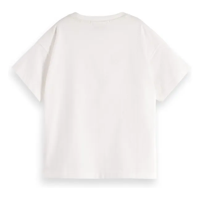 Camiseta corta Artwork  | Blanco