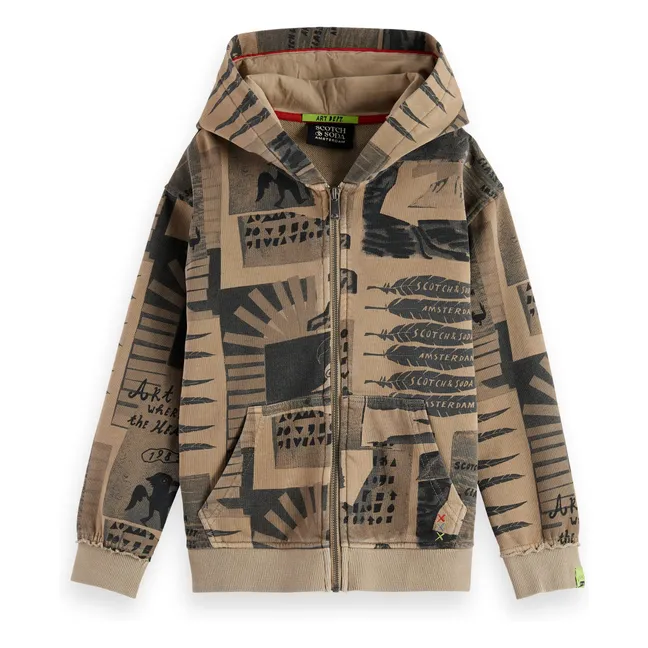 Sweat Zippé | Beige