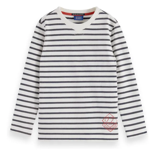 T-shirt Rayé | Blanc