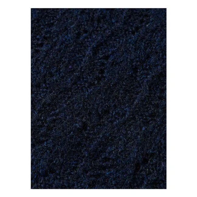 Openwork cardigan | Navy blue