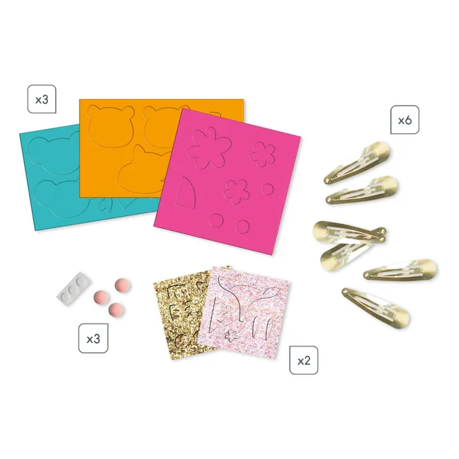 Barrettes Animaux à créer - Janod x Hachette