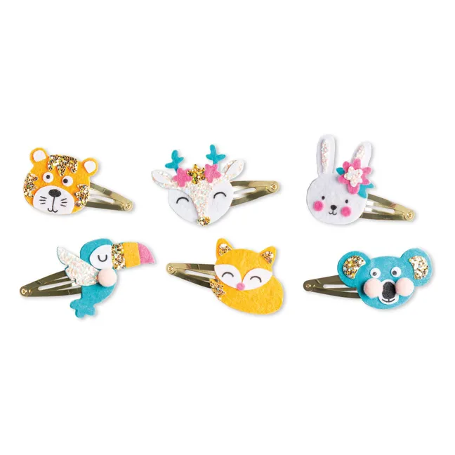 Barrettes Animaux à créer - Janod x Hachette