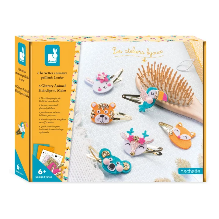 Barrettes Animaux à créer - Janod x Hachette- Image produit n°0