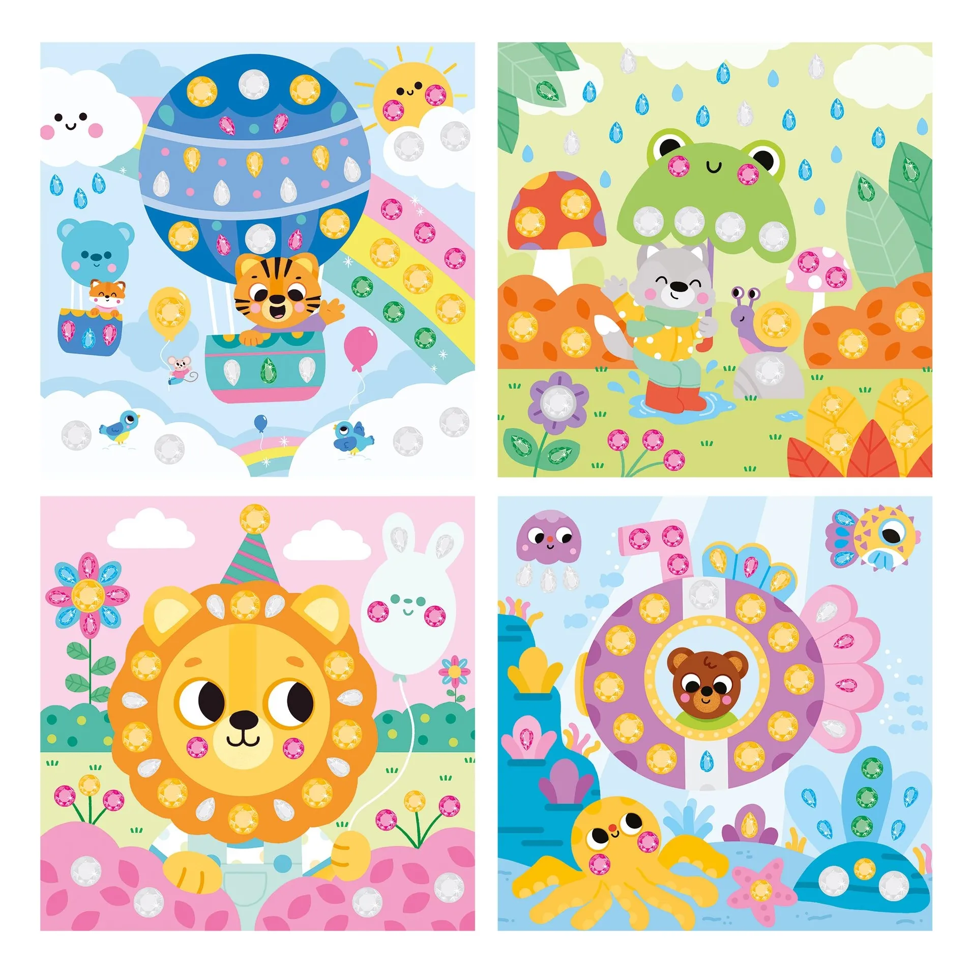 Janod Multicoloured Strass Collage - X Hachette