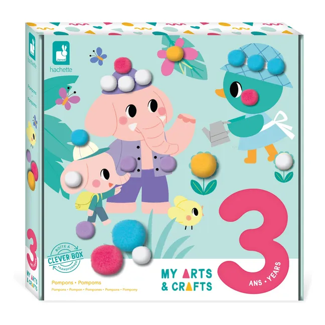 Collage Pompons - Janod x Hachette