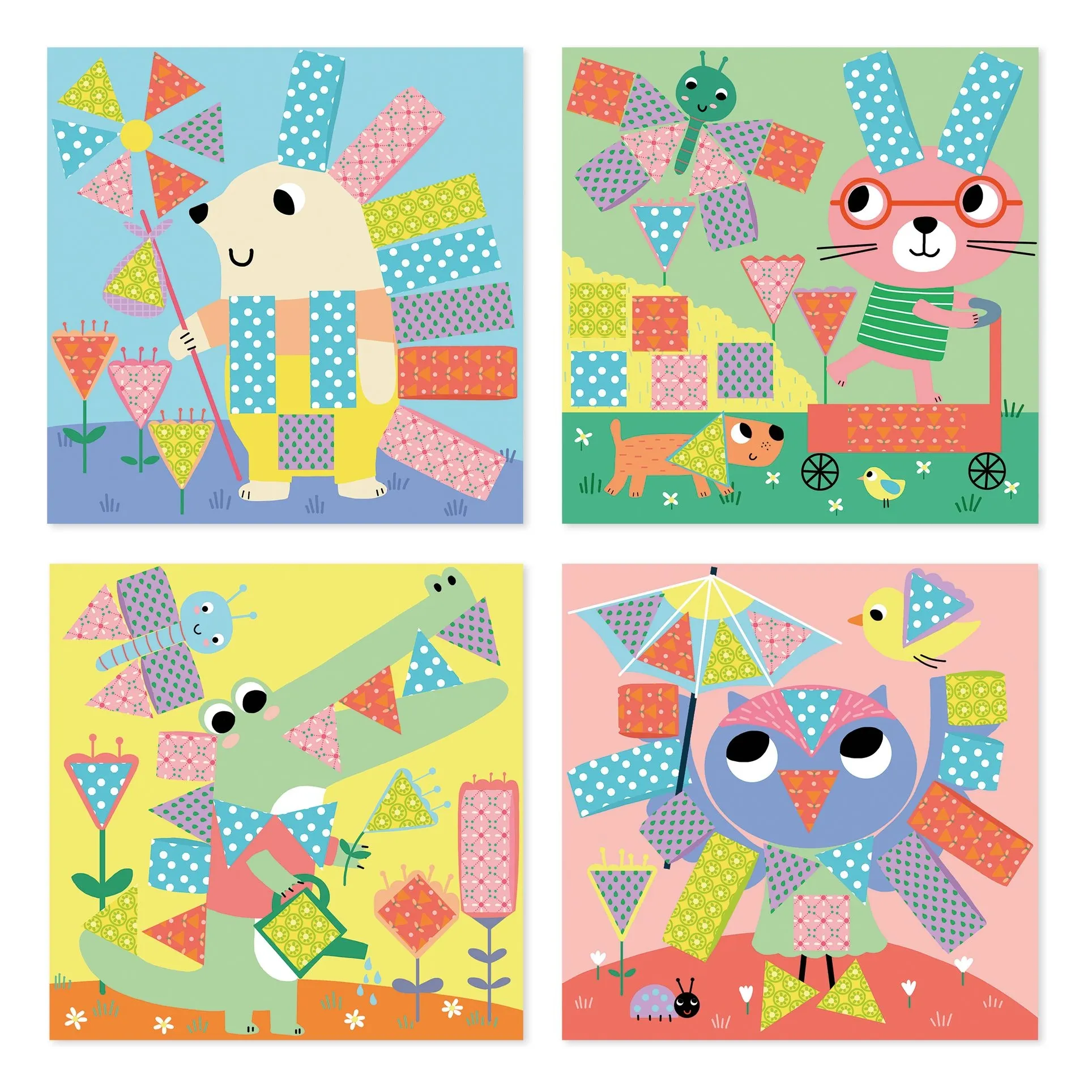 Janod Multicoloured Decoupage And Collage - X Hachette