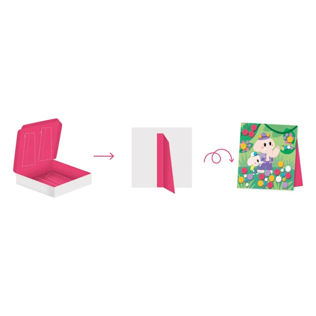 Collage Pompons - Janod x Hachette