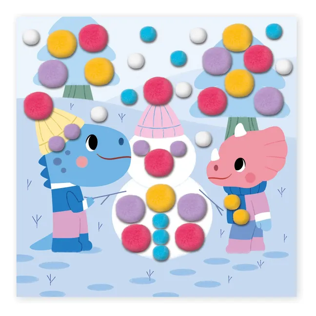 Collage Pompons - Janod x Hachette