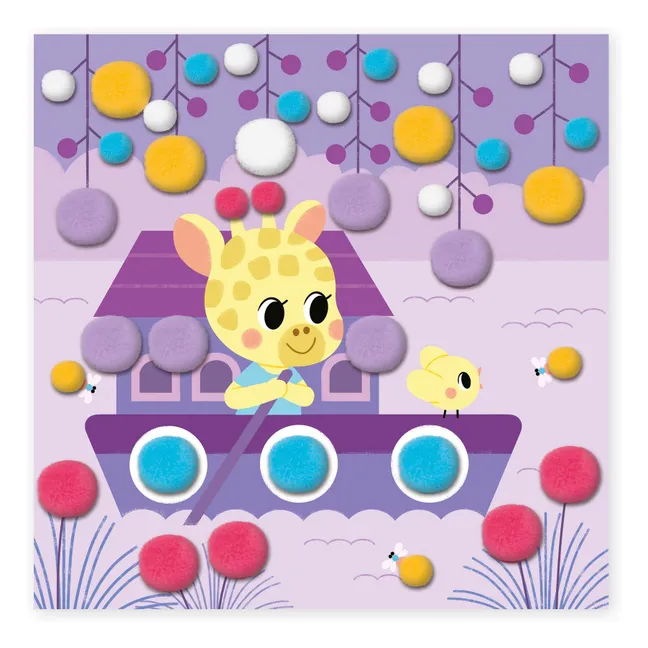 Collage Pompons - Janod x Hachette