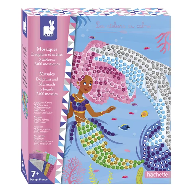 Mosaicos de delfines y sirenas - Janod x Hachette