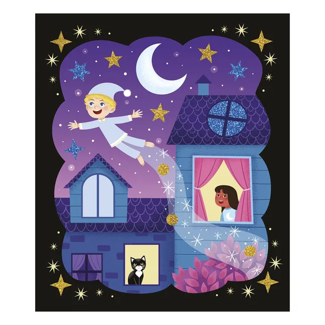 Kit sables phosphorescents et paillettes Nuit Féerique - Janod x Hachette