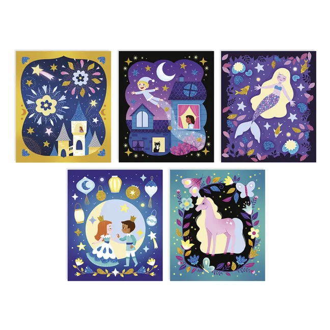 Kit sables phosphorescents et paillettes Nuit Féerique - Janod x Hachette