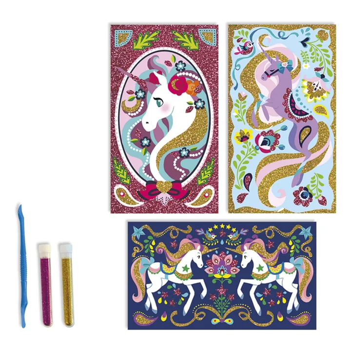 Kit pour dessins pailletés Licornes - Janod x Hachette- Image produit n°8