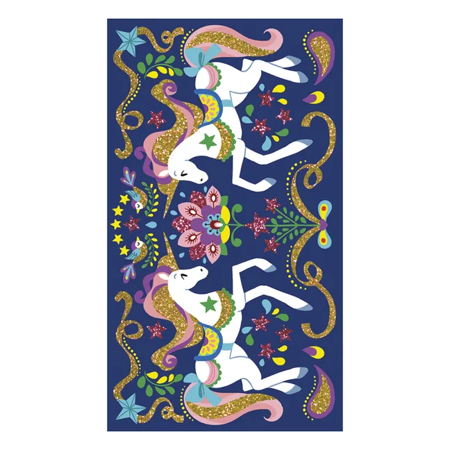 Unicorn glitter drawing kit - Janod x Hachette