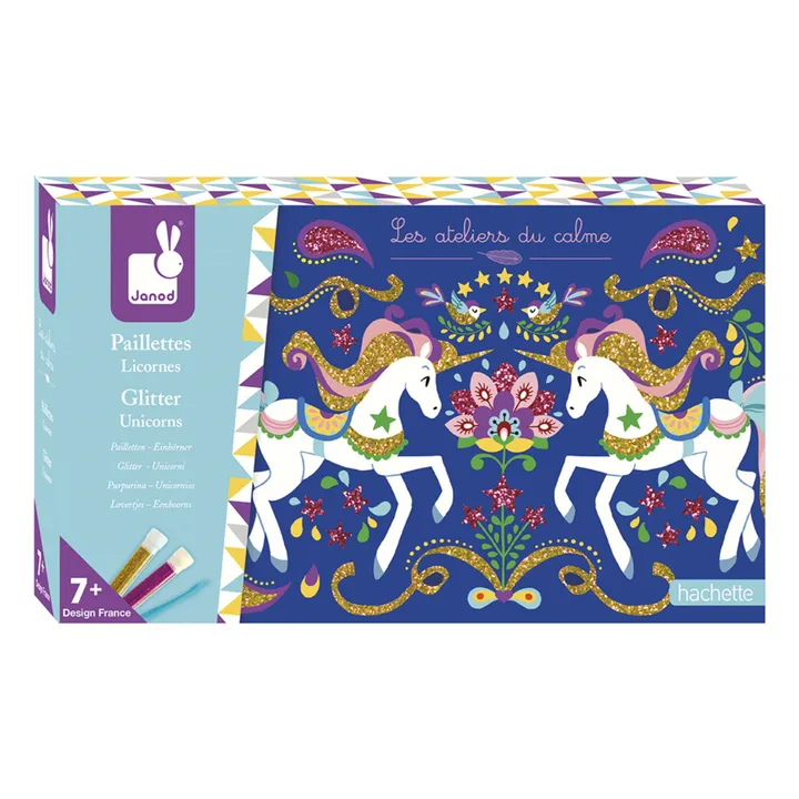 Kit de dibujo de unicornio con purpurina - Janod x Hachette- Imagen del producto n°1