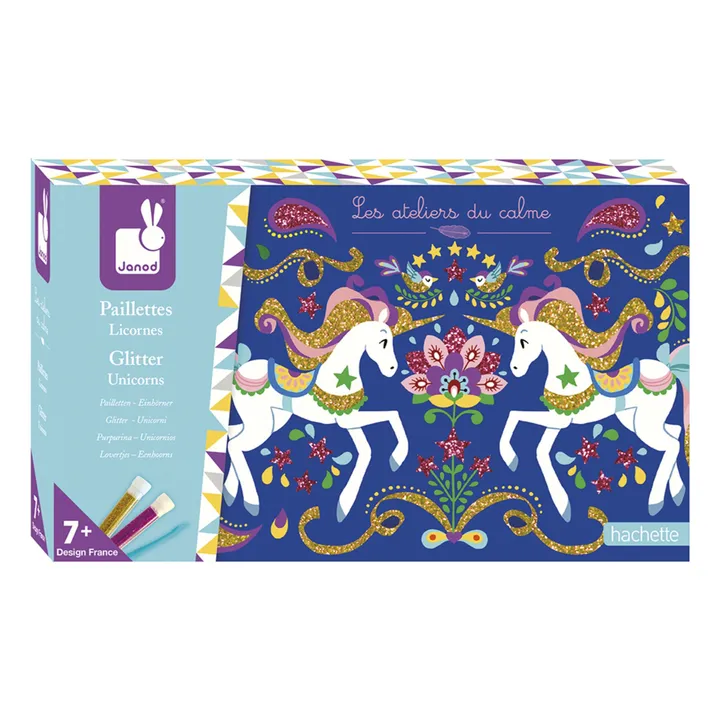 Kit pour dessins pailletés Licornes - Janod x Hachette- Image produit n°1