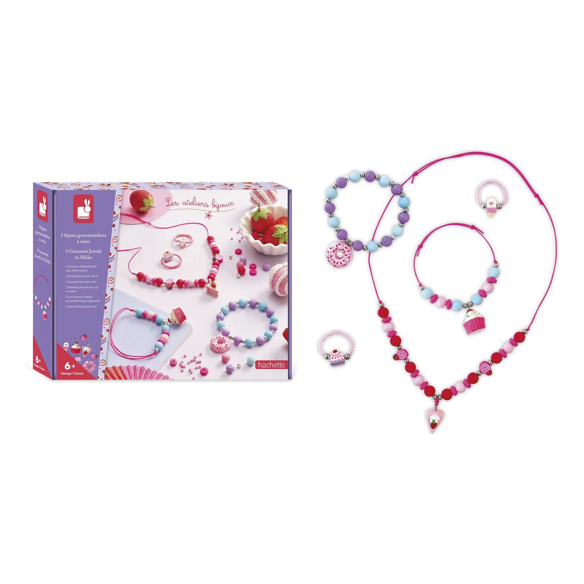 Janod Multicoloured Bijoux Gourmandise À Créer - X Hachette