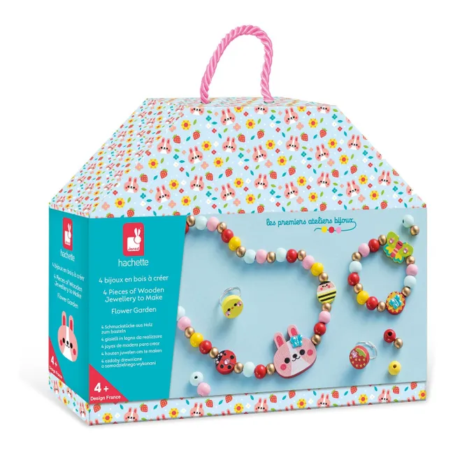 Joyas de madera Fleur à créer - Janod x Hachette