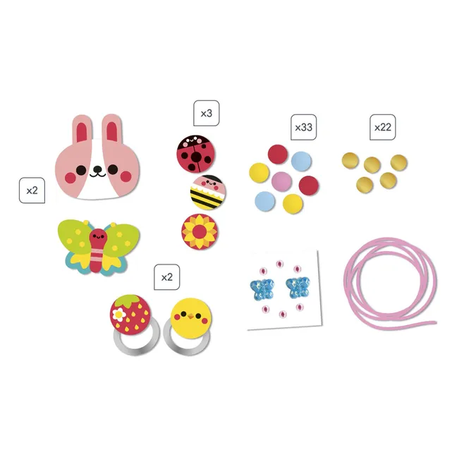 Joyas de madera Fleur à créer - Janod x Hachette