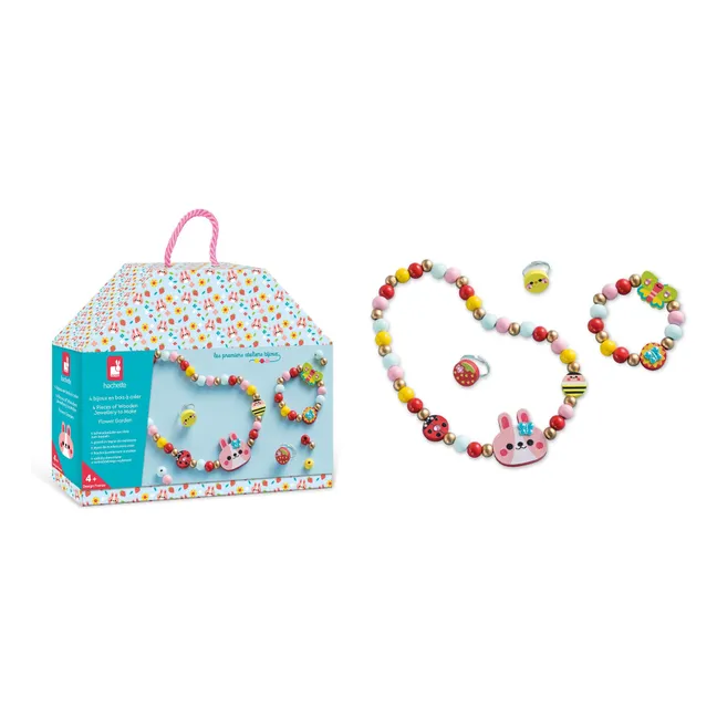 Joyas de madera Fleur à créer - Janod x Hachette