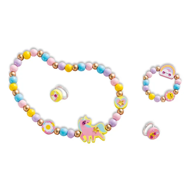 Arc-en-Ciel wooden jewels to create - Janod x Hachette