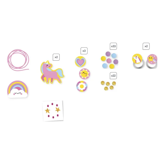 Arc-en-Ciel wooden jewels to create - Janod x Hachette