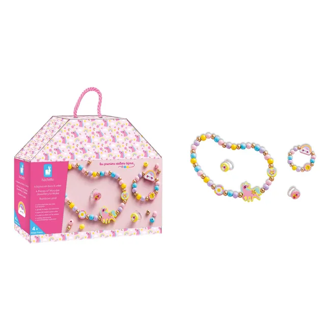 Arc-en-Ciel wooden jewels to create - Janod x Hachette