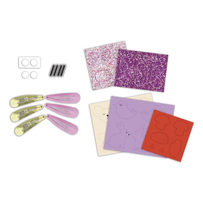 Barrettes Fleurs à créer - Janod x Hachette