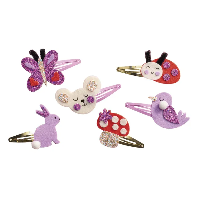 Barrettes Fleurs à créer - Janod x Hachette