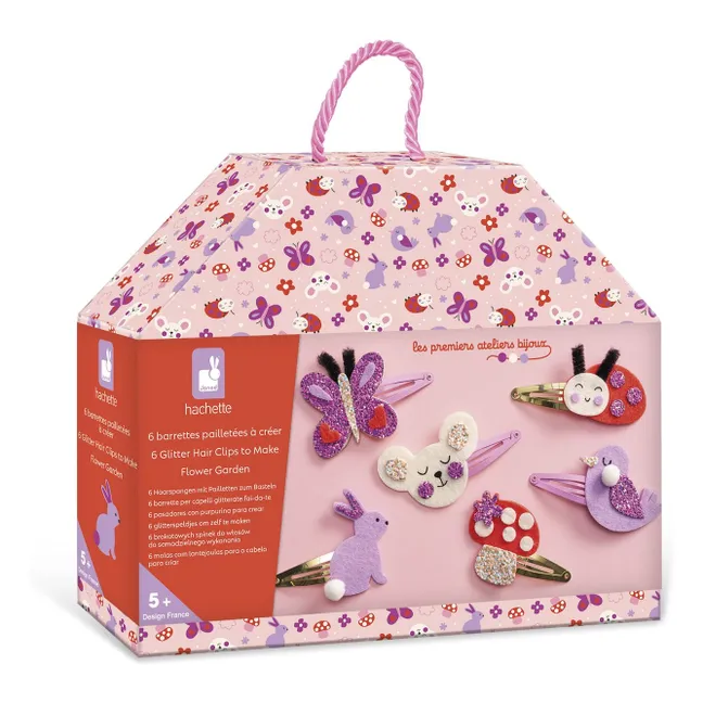 Barrettes Fleurs à créer - Janod x Hachette