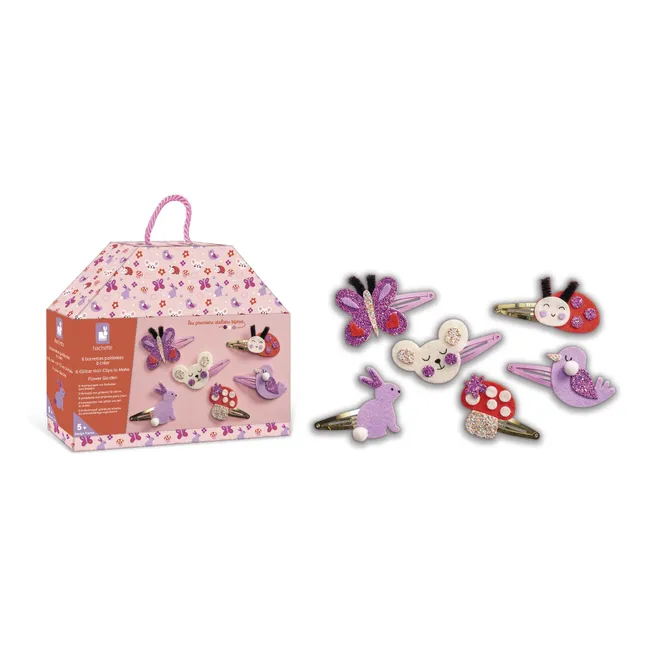 Barrettes Fleurs à créer - Janod x Hachette