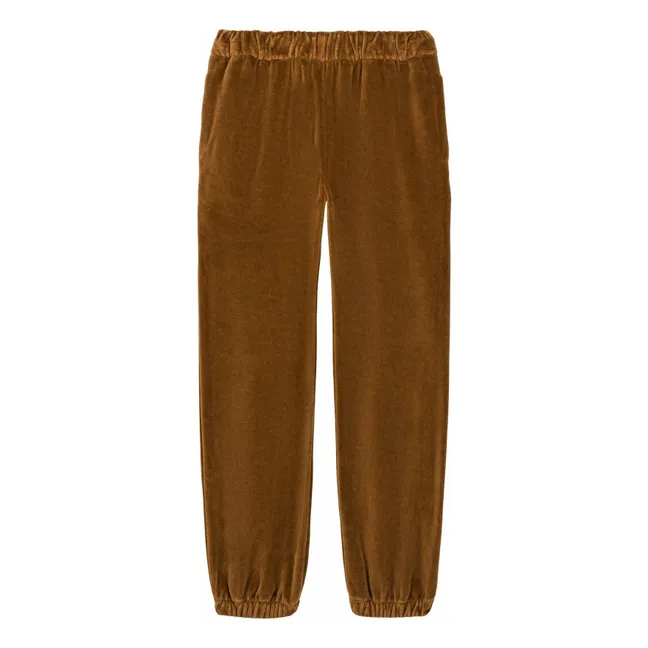 Ronnie Velvet Organic Jogger | Brown