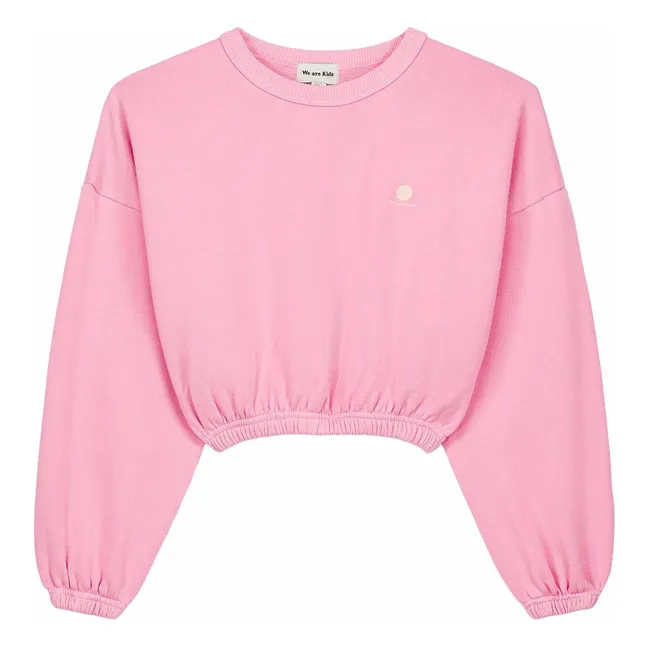 Kaia organic cotton sweatshirt | Pink